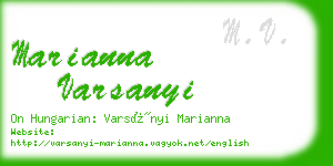 marianna varsanyi business card